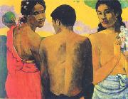 Paul Gauguin Three Tahitians oil on canvas